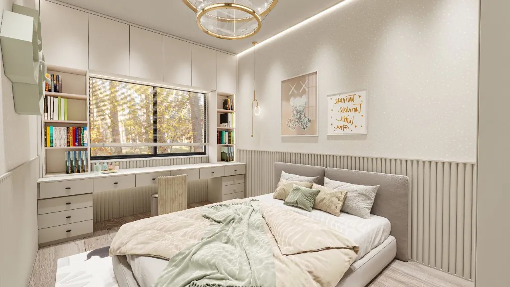Pencere Önü Çalışma Masalı Genç Odası